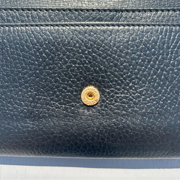 GUCCI GG Marmot Leather Continental Wallet w/ Chain - Picture 7 of 9